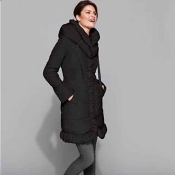 Tahari 'Elissa' Pillow Collar Hooded Down Puffer - Picture 2 of 7